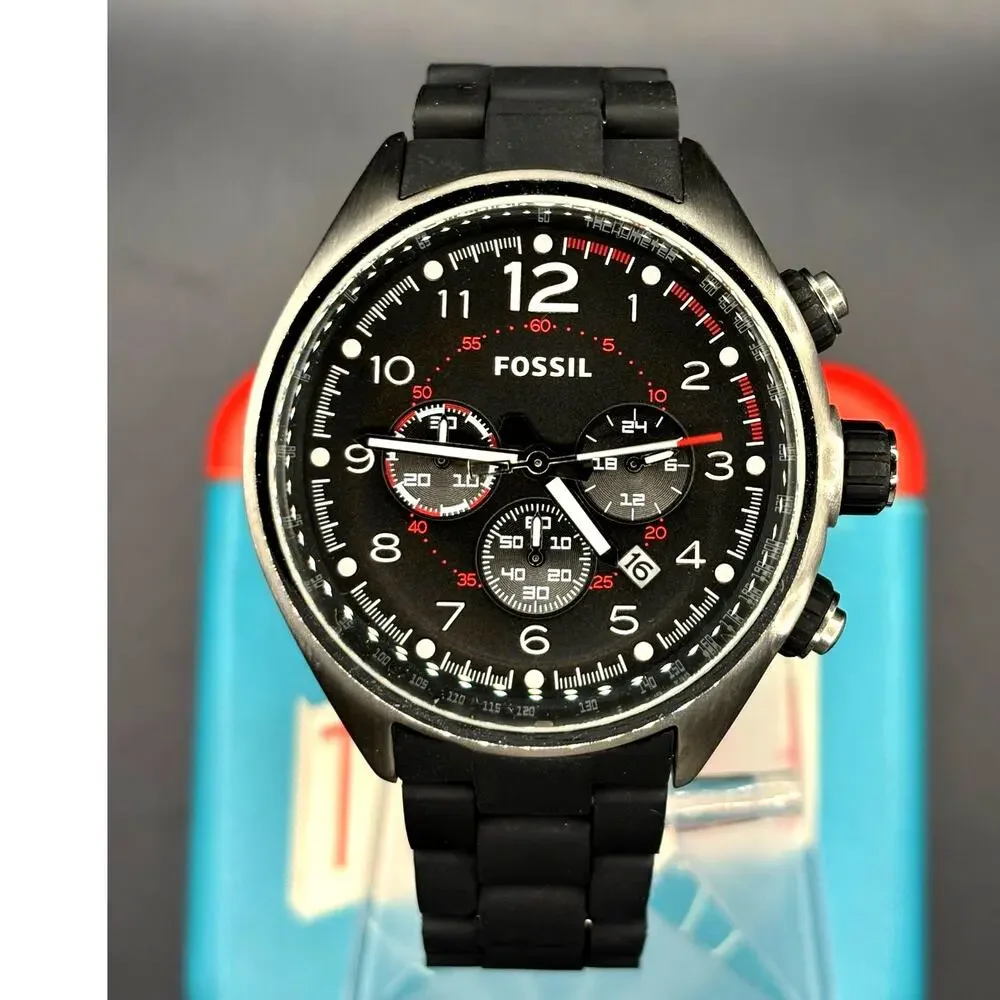 Fossil Flight CH2697 Chronograph Black Dial 46mm Men’s Watch